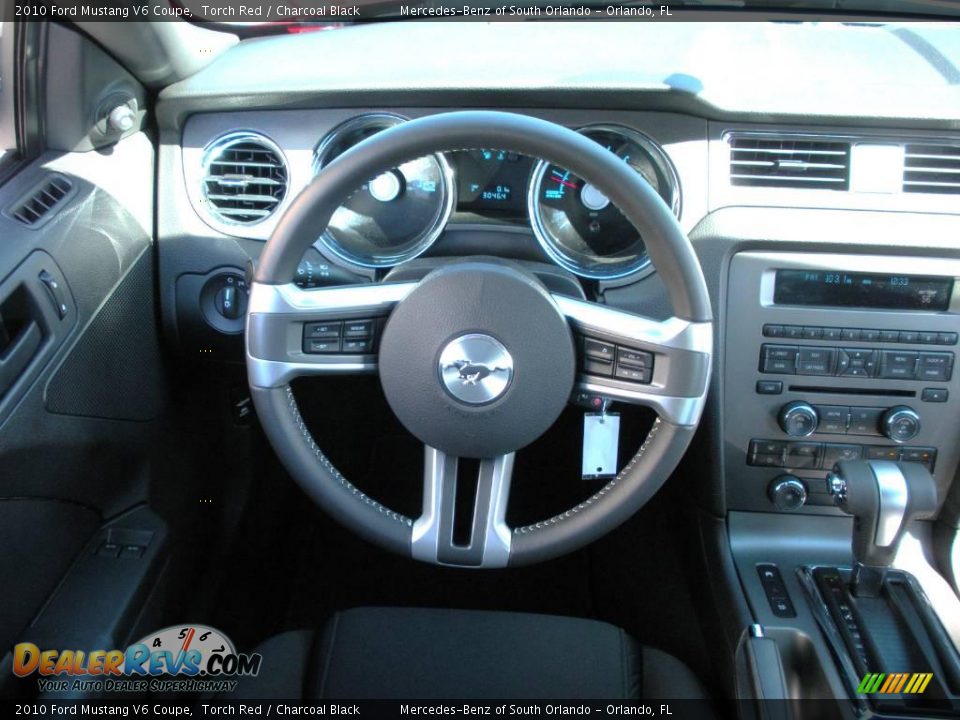2010 Ford Mustang V6 Coupe Torch Red / Charcoal Black Photo #17