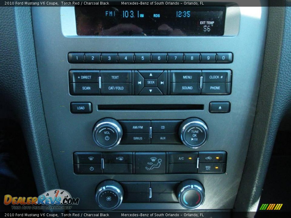 2010 Ford Mustang V6 Coupe Torch Red / Charcoal Black Photo #20