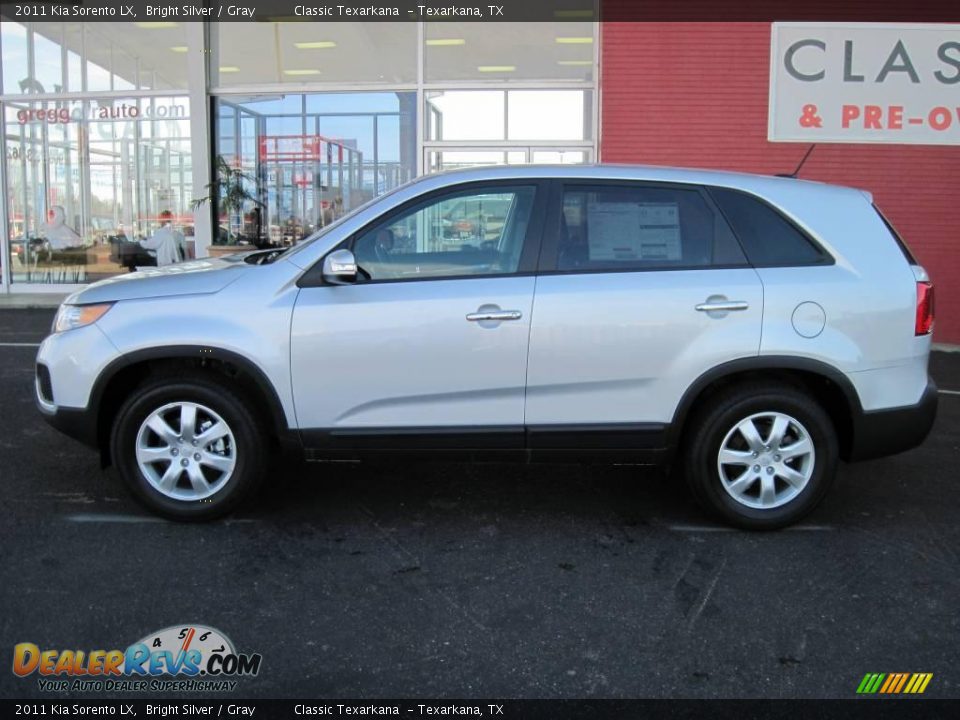 2011 Kia Sorento LX Bright Silver / Gray Photo #3