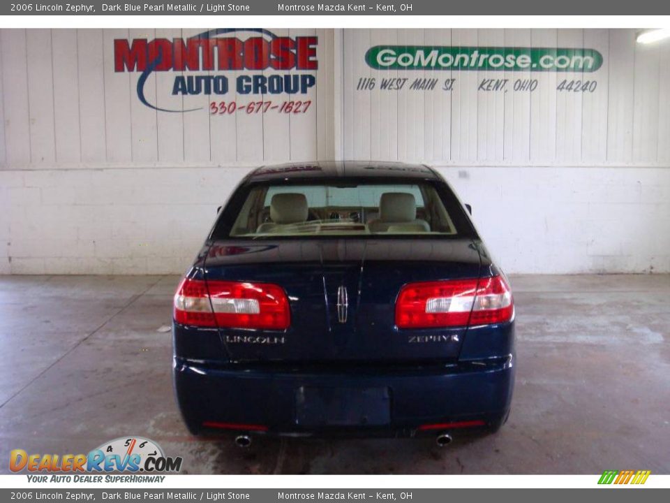 2006 Lincoln Zephyr Dark Blue Pearl Metallic / Light Stone Photo #4