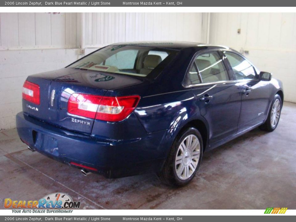 2006 Lincoln Zephyr Dark Blue Pearl Metallic / Light Stone Photo #8