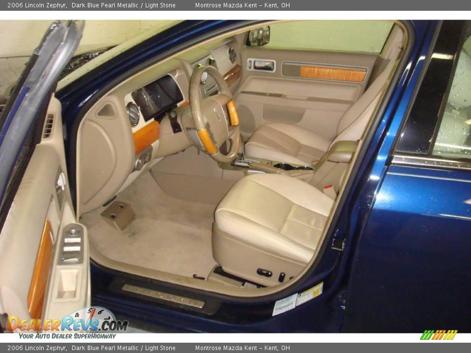 2006 Lincoln Zephyr Dark Blue Pearl Metallic / Light Stone Photo #9