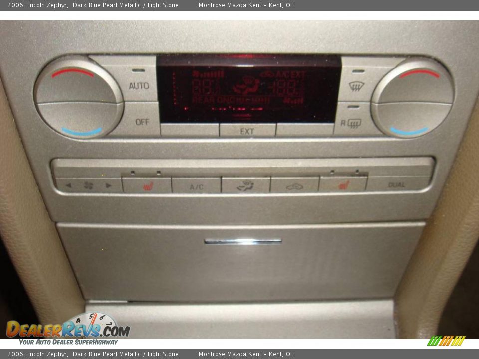 2006 Lincoln Zephyr Dark Blue Pearl Metallic / Light Stone Photo #12