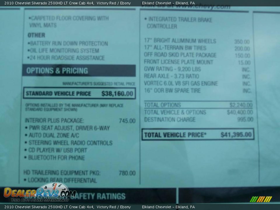 2010 Chevrolet Silverado 2500HD LT Crew Cab 4x4 Victory Red / Ebony Photo #10