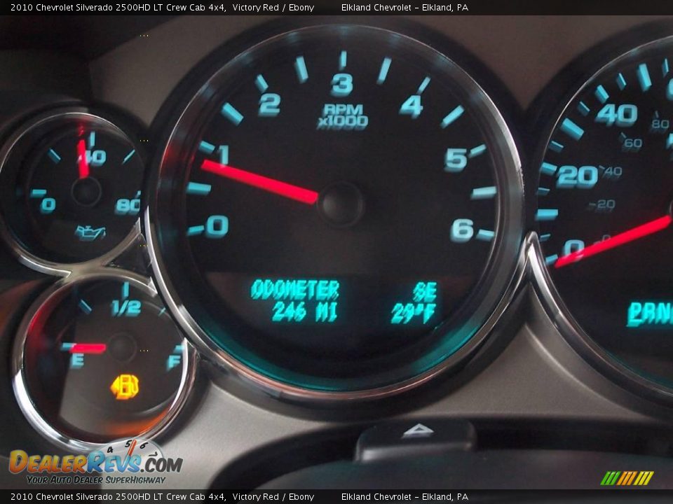 2010 Chevrolet Silverado 2500HD LT Crew Cab 4x4 Victory Red / Ebony Photo #26