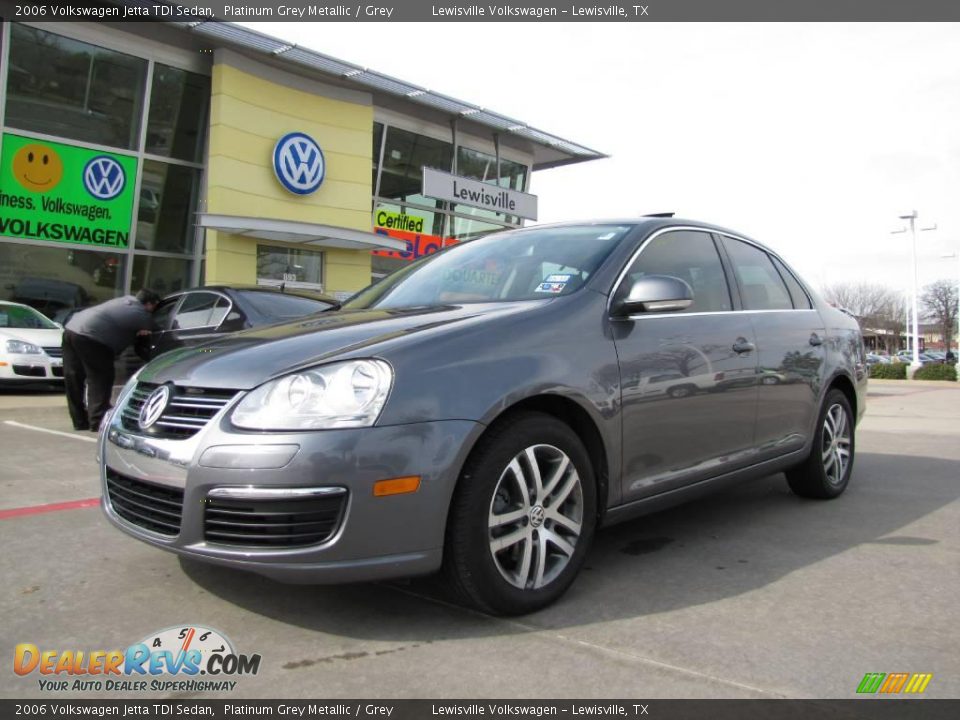 2006 Volkswagen Jetta TDI Sedan Platinum Grey Metallic / Grey Photo #1