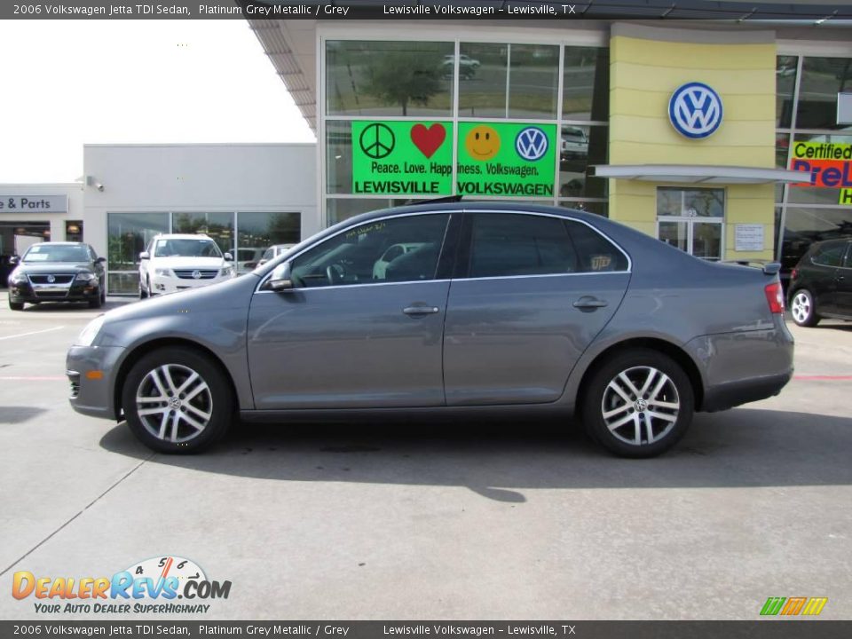 2006 Volkswagen Jetta TDI Sedan Platinum Grey Metallic / Grey Photo #2