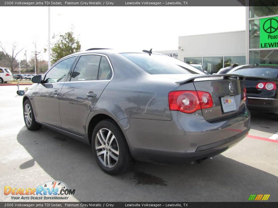 2006 Volkswagen Jetta TDI Sedan Platinum Grey Metallic / Grey Photo #3