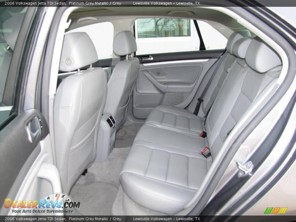 2006 Volkswagen Jetta TDI Sedan Platinum Grey Metallic / Grey Photo #12