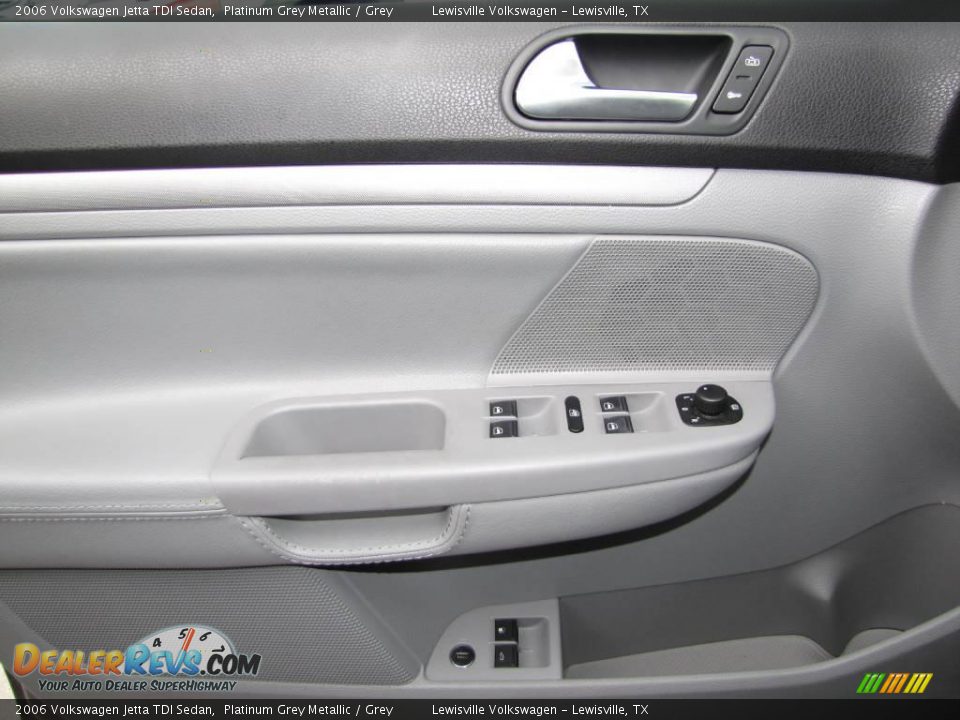 2006 Volkswagen Jetta TDI Sedan Platinum Grey Metallic / Grey Photo #13
