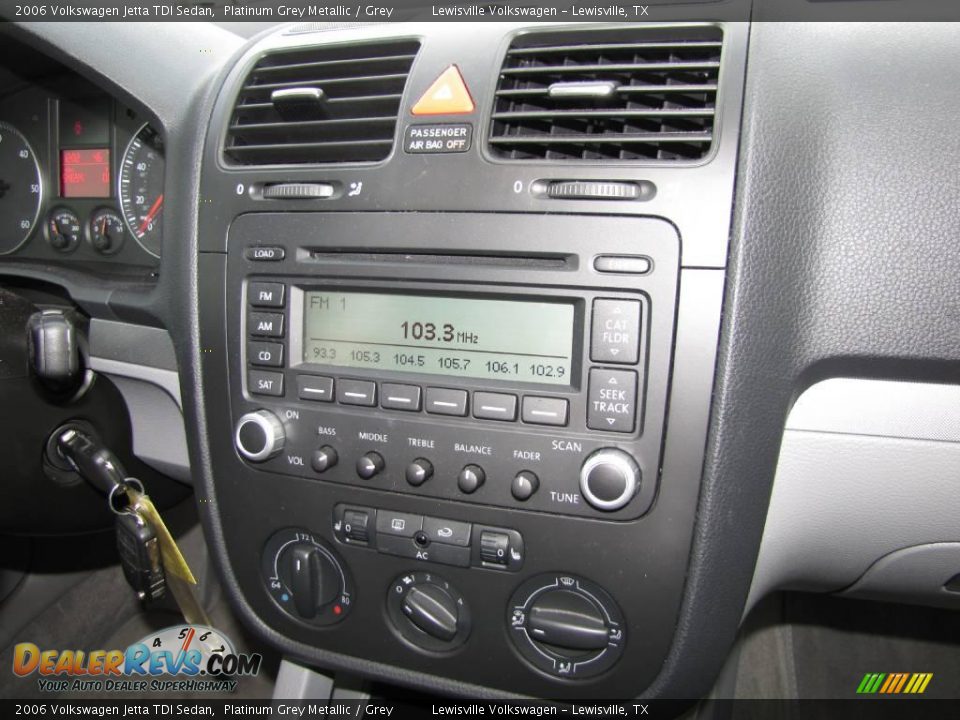 2006 Volkswagen Jetta TDI Sedan Platinum Grey Metallic / Grey Photo #16