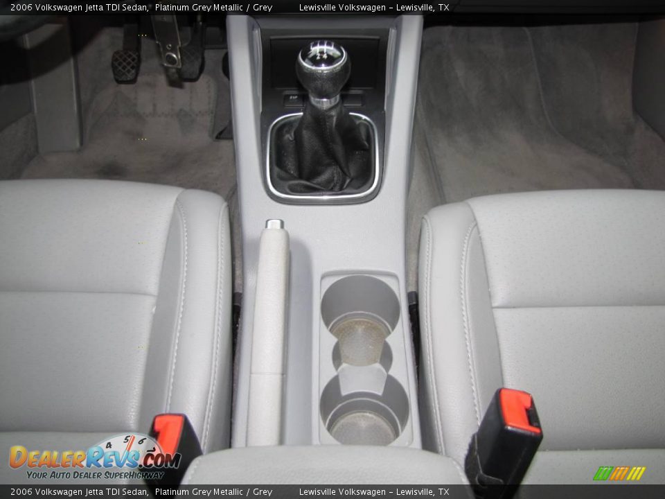 2006 Volkswagen Jetta TDI Sedan Platinum Grey Metallic / Grey Photo #17