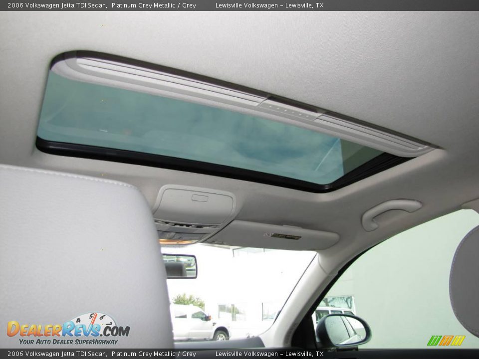 2006 Volkswagen Jetta TDI Sedan Platinum Grey Metallic / Grey Photo #18