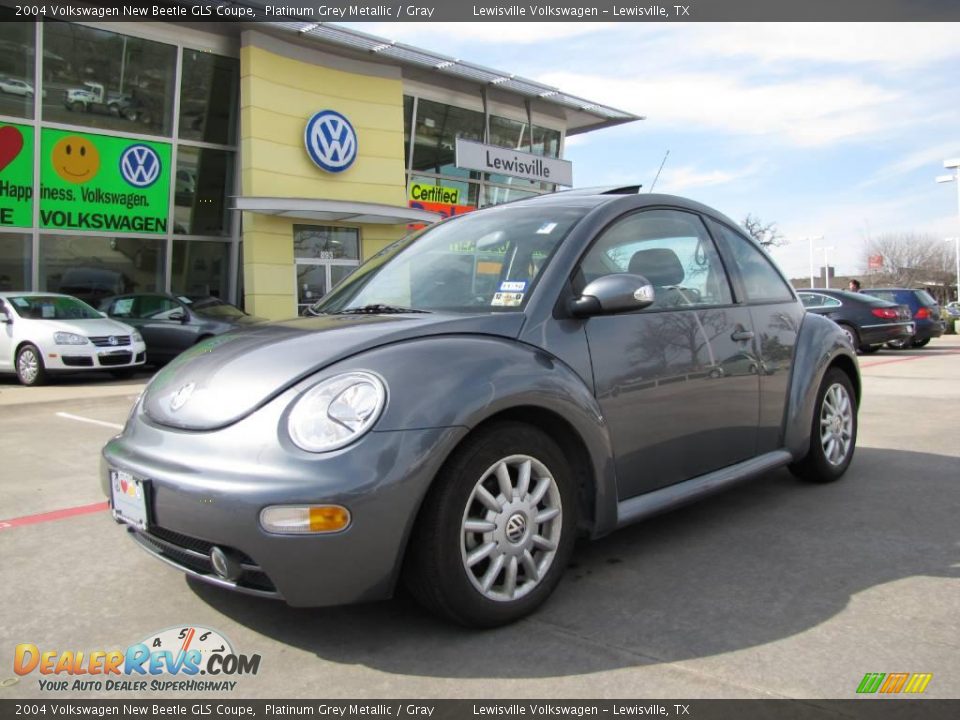 2004 Volkswagen New Beetle GLS Coupe Platinum Grey Metallic / Gray Photo #1