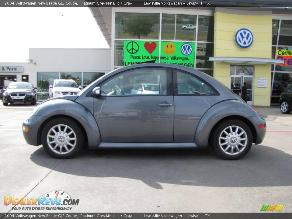 2004 Volkswagen New Beetle GLS Coupe Platinum Grey Metallic / Gray Photo #2