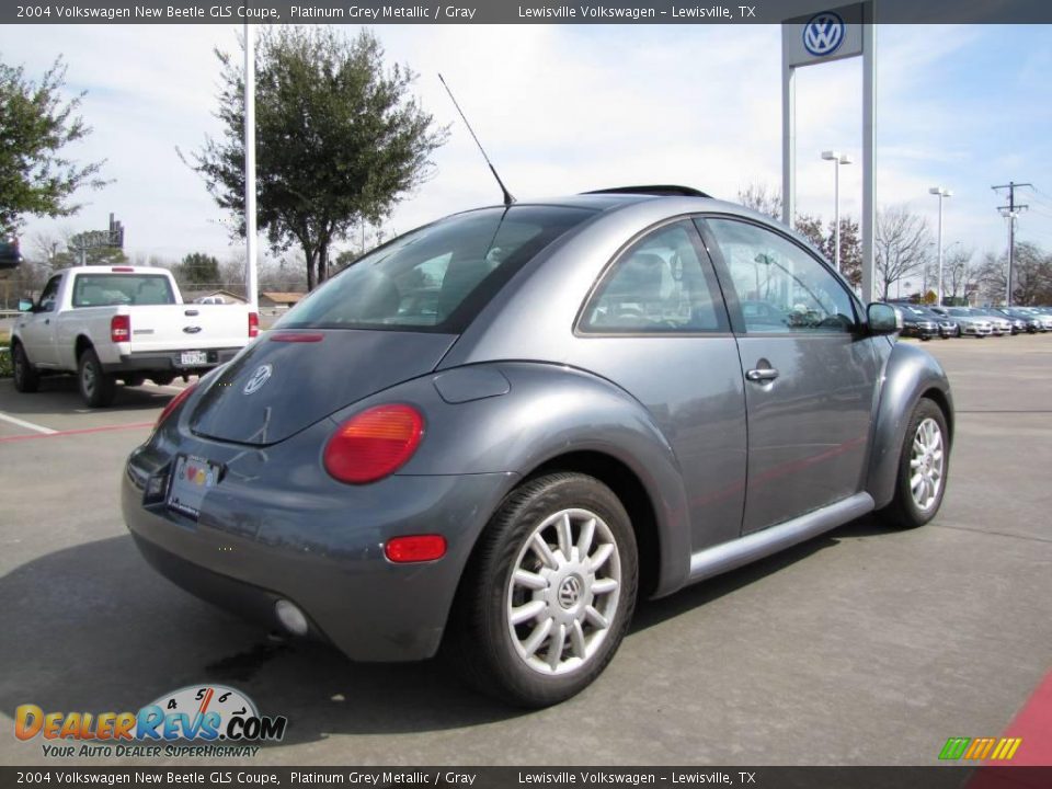 2004 Volkswagen New Beetle GLS Coupe Platinum Grey Metallic / Gray Photo #5