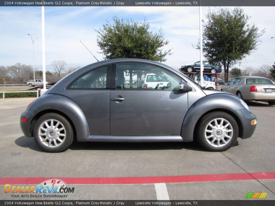 2004 Volkswagen New Beetle GLS Coupe Platinum Grey Metallic / Gray Photo #6
