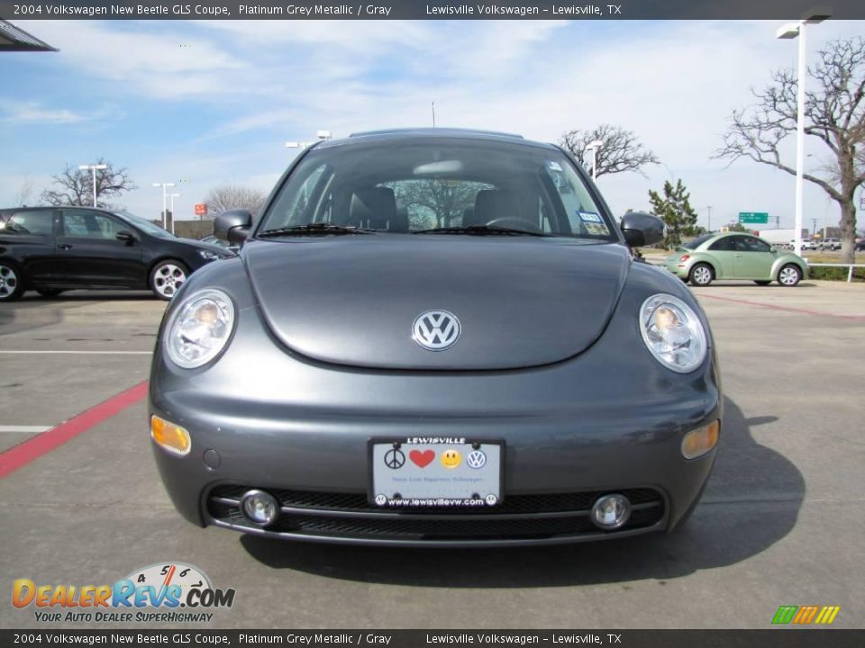 2004 Volkswagen New Beetle GLS Coupe Platinum Grey Metallic / Gray Photo #8