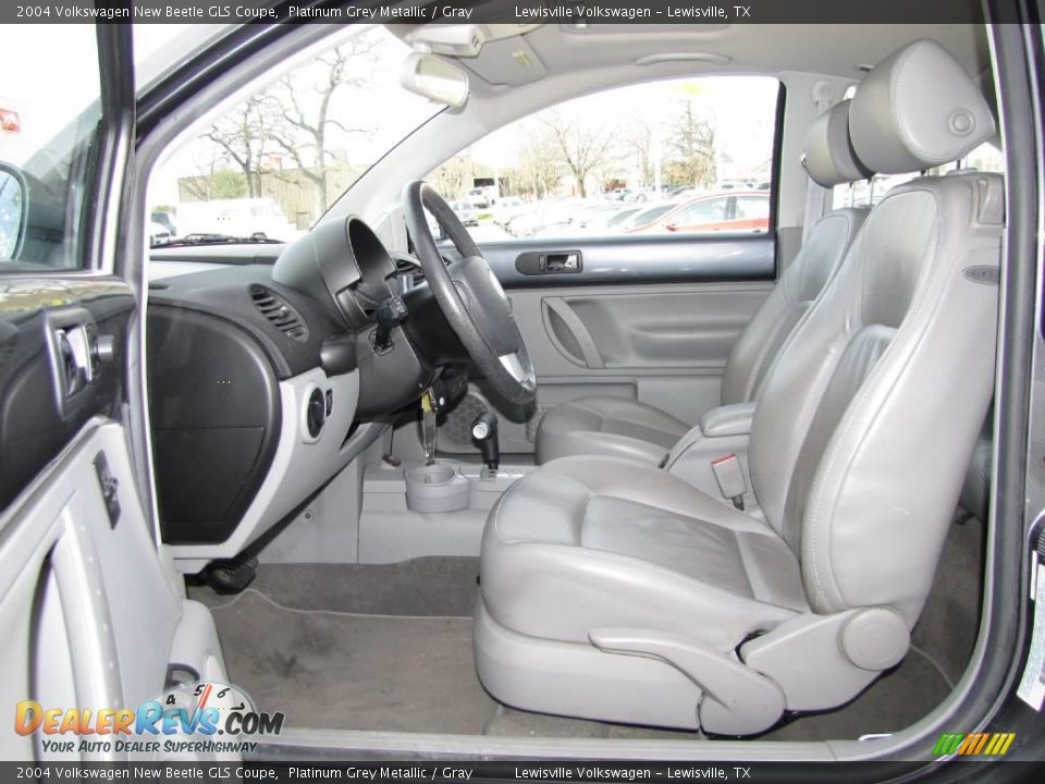 2004 Volkswagen New Beetle GLS Coupe Platinum Grey Metallic / Gray Photo #9
