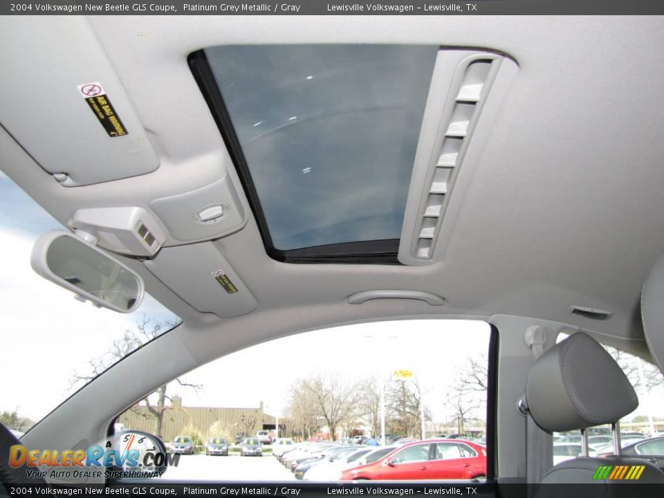 2004 Volkswagen New Beetle GLS Coupe Platinum Grey Metallic / Gray Photo #18