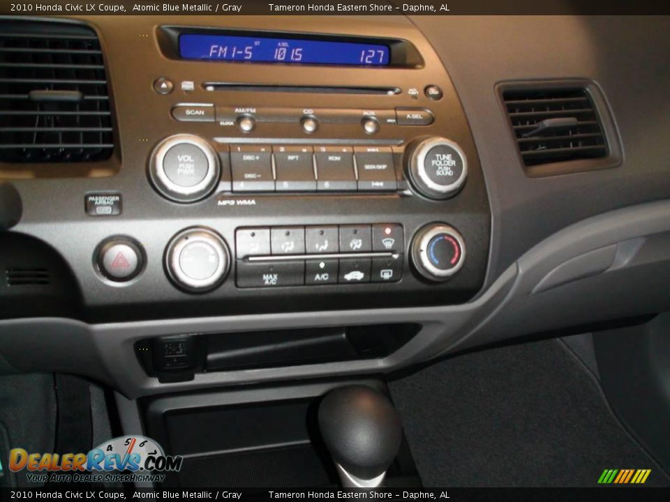 2010 Honda Civic LX Coupe Atomic Blue Metallic / Gray Photo #14