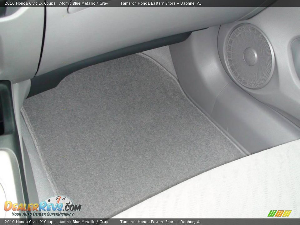 2010 Honda Civic LX Coupe Atomic Blue Metallic / Gray Photo #15