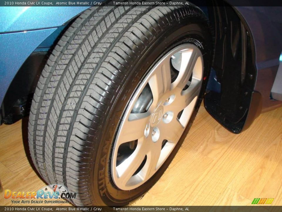 2010 Honda Civic LX Coupe Atomic Blue Metallic / Gray Photo #19