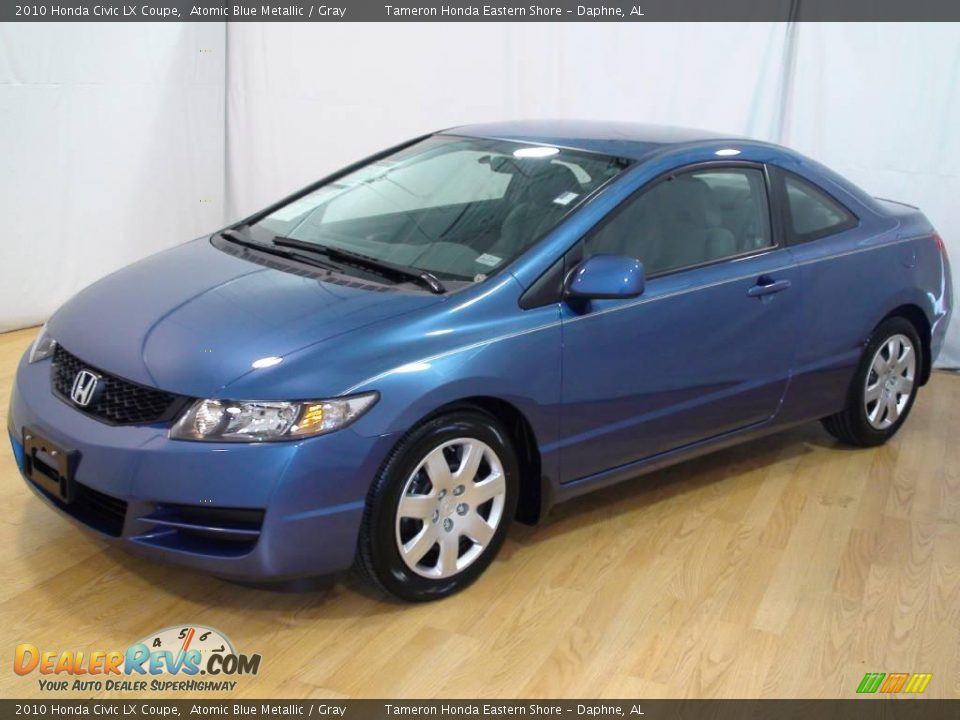 2010 Honda Civic LX Coupe Atomic Blue Metallic / Gray Photo #21