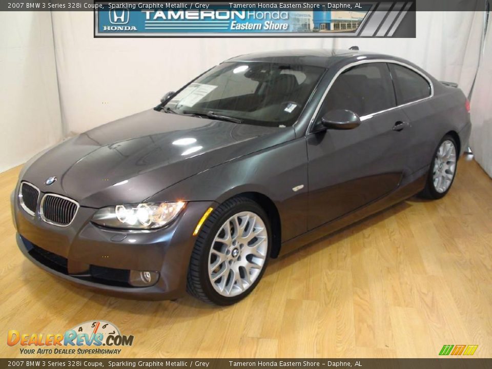 2007 BMW 3 Series 328i Coupe Sparkling Graphite Metallic / Grey Photo #1