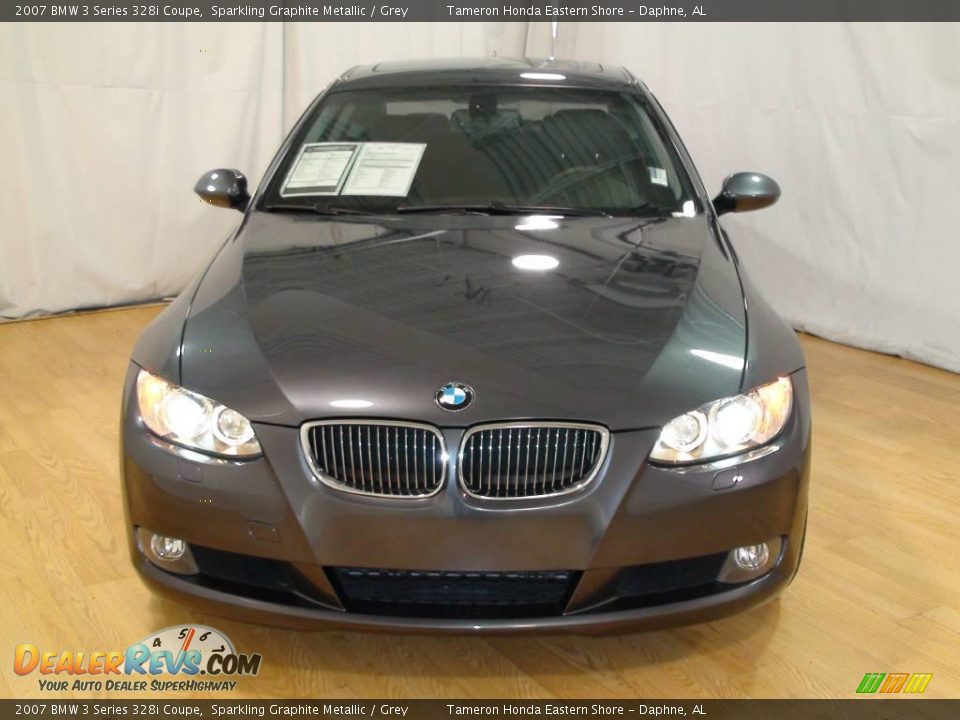 2007 BMW 3 Series 328i Coupe Sparkling Graphite Metallic / Grey Photo #2