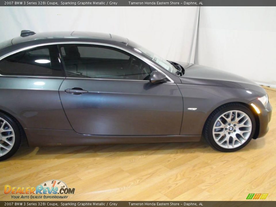 2007 BMW 3 Series 328i Coupe Sparkling Graphite Metallic / Grey Photo #4
