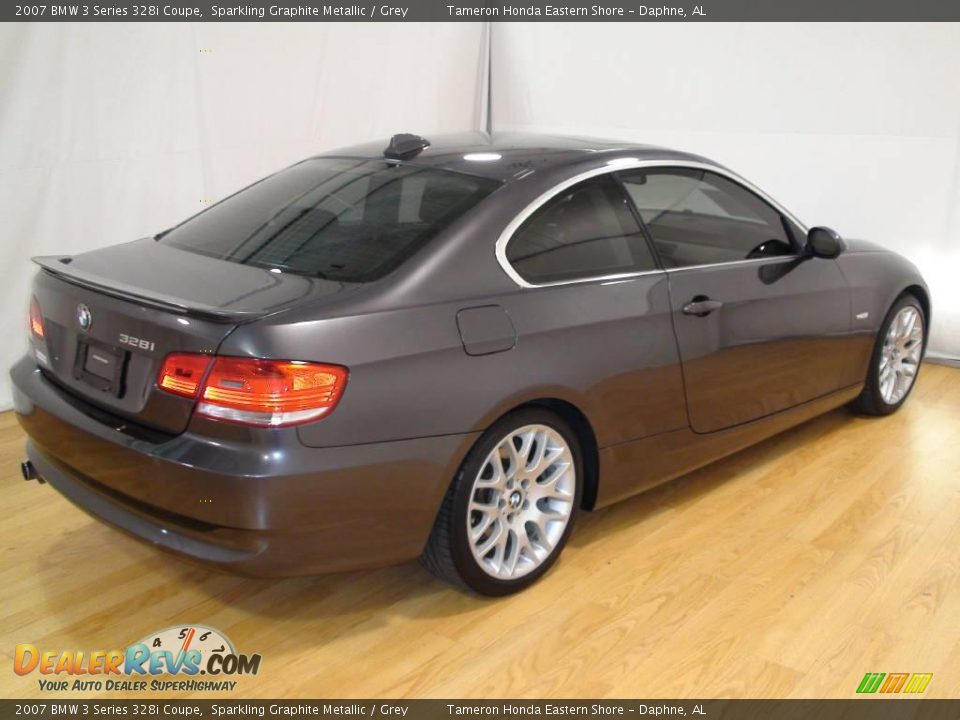 2007 BMW 3 Series 328i Coupe Sparkling Graphite Metallic / Grey Photo #5
