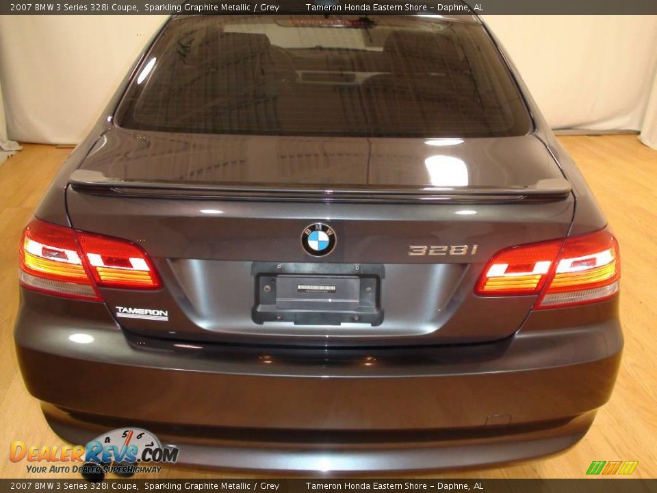 2007 BMW 3 Series 328i Coupe Sparkling Graphite Metallic / Grey Photo #6