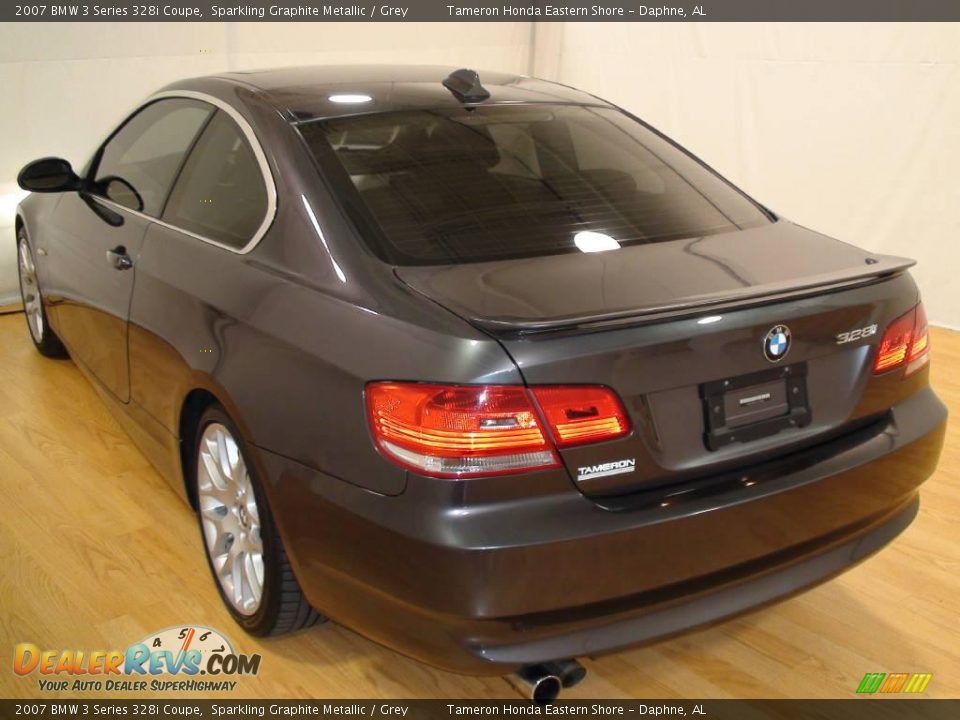 2007 BMW 3 Series 328i Coupe Sparkling Graphite Metallic / Grey Photo #7