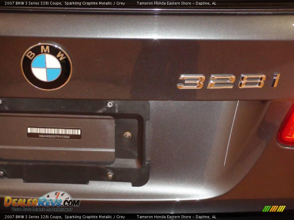 2007 BMW 3 Series 328i Coupe Sparkling Graphite Metallic / Grey Photo #8