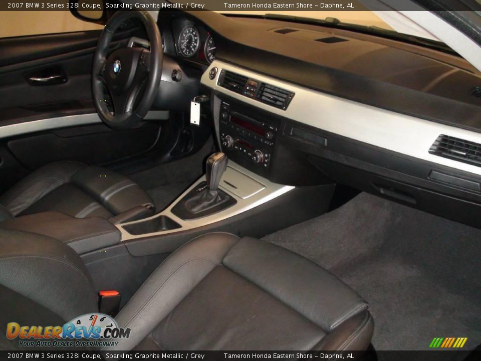 2007 BMW 3 Series 328i Coupe Sparkling Graphite Metallic / Grey Photo #10