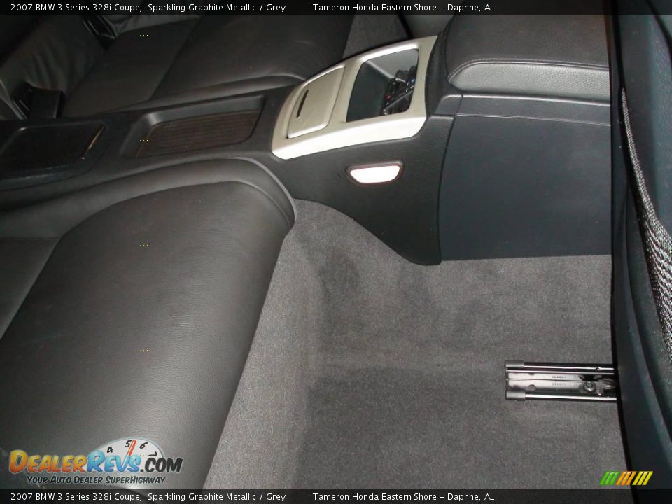 2007 BMW 3 Series 328i Coupe Sparkling Graphite Metallic / Grey Photo #20
