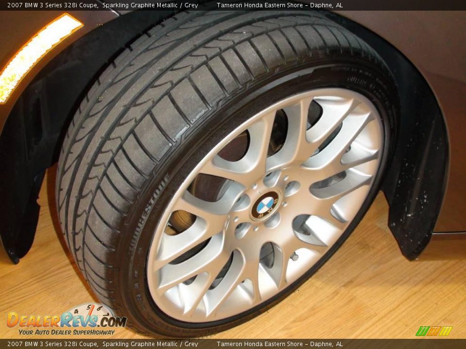 2007 BMW 3 Series 328i Coupe Sparkling Graphite Metallic / Grey Photo #24