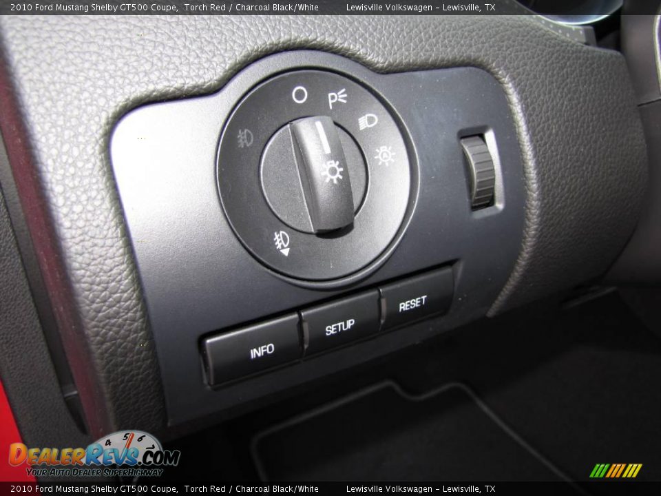 2010 Ford Mustang Shelby GT500 Coupe Torch Red / Charcoal Black/White Photo #18