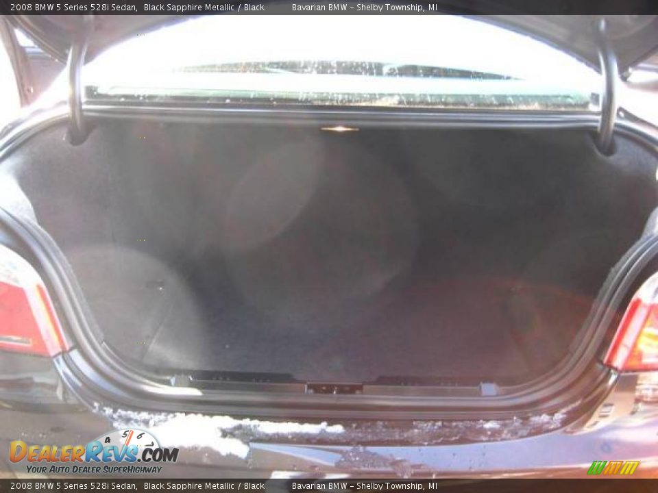 2008 BMW 5 Series 528i Sedan Black Sapphire Metallic / Black Photo #17