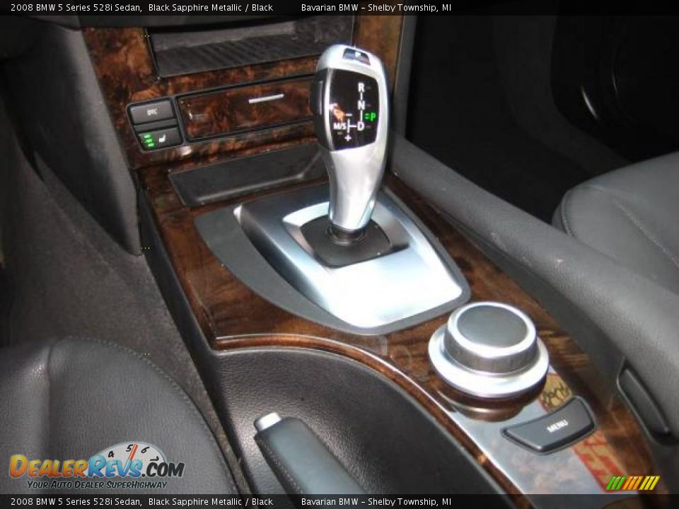 2008 BMW 5 Series 528i Sedan Black Sapphire Metallic / Black Photo #20