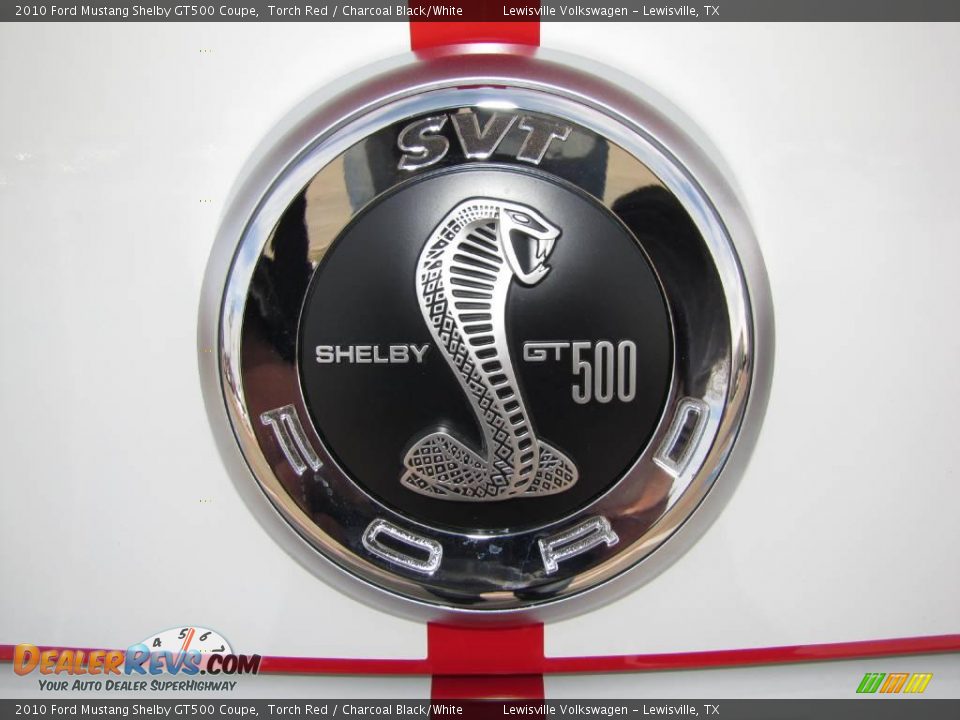 2010 Ford Mustang Shelby GT500 Coupe Torch Red / Charcoal Black/White Photo #30