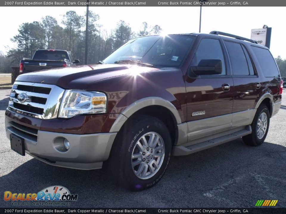 2007 Ford Expedition Eddie Bauer Dark Copper Metallic / Charcoal Black/Camel Photo #4
