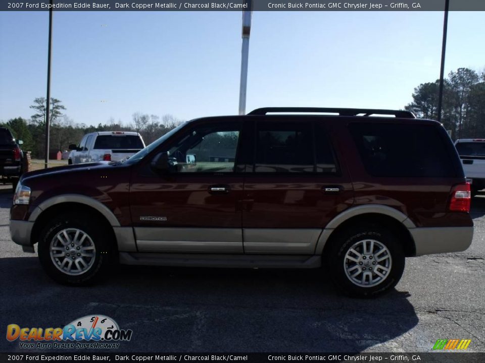 2007 Ford Expedition Eddie Bauer Dark Copper Metallic / Charcoal Black/Camel Photo #5