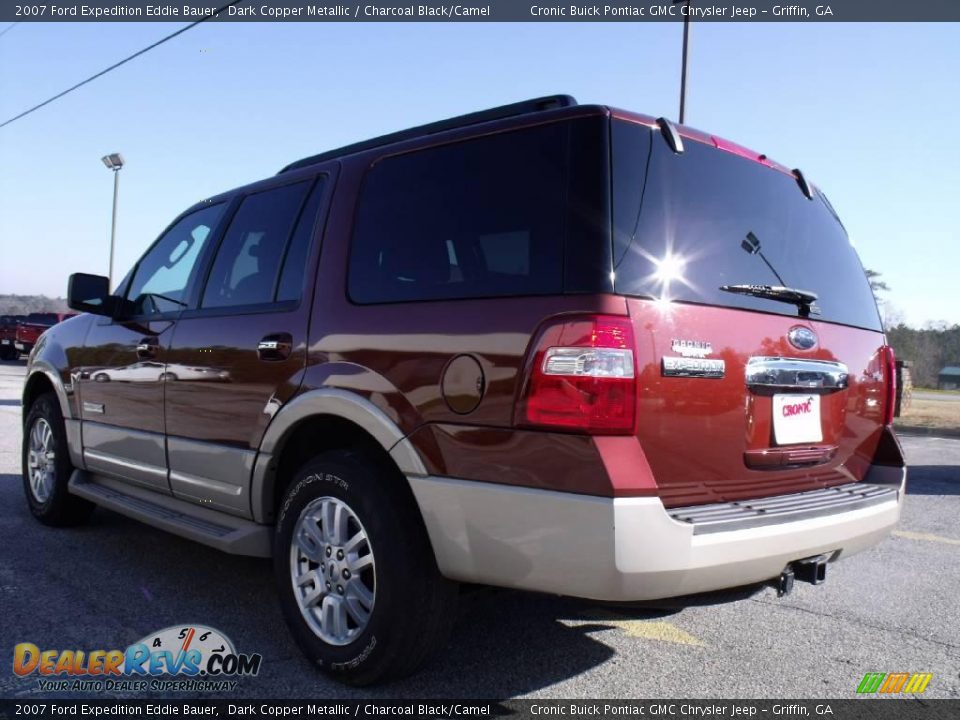 2007 Ford Expedition Eddie Bauer Dark Copper Metallic / Charcoal Black/Camel Photo #6