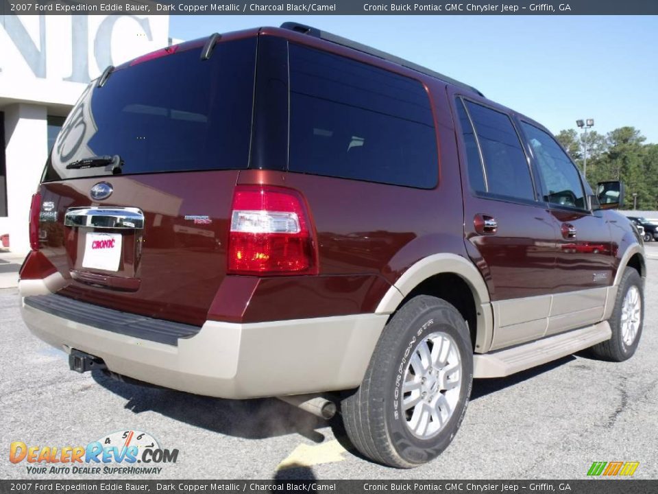 2007 Ford Expedition Eddie Bauer Dark Copper Metallic / Charcoal Black/Camel Photo #8