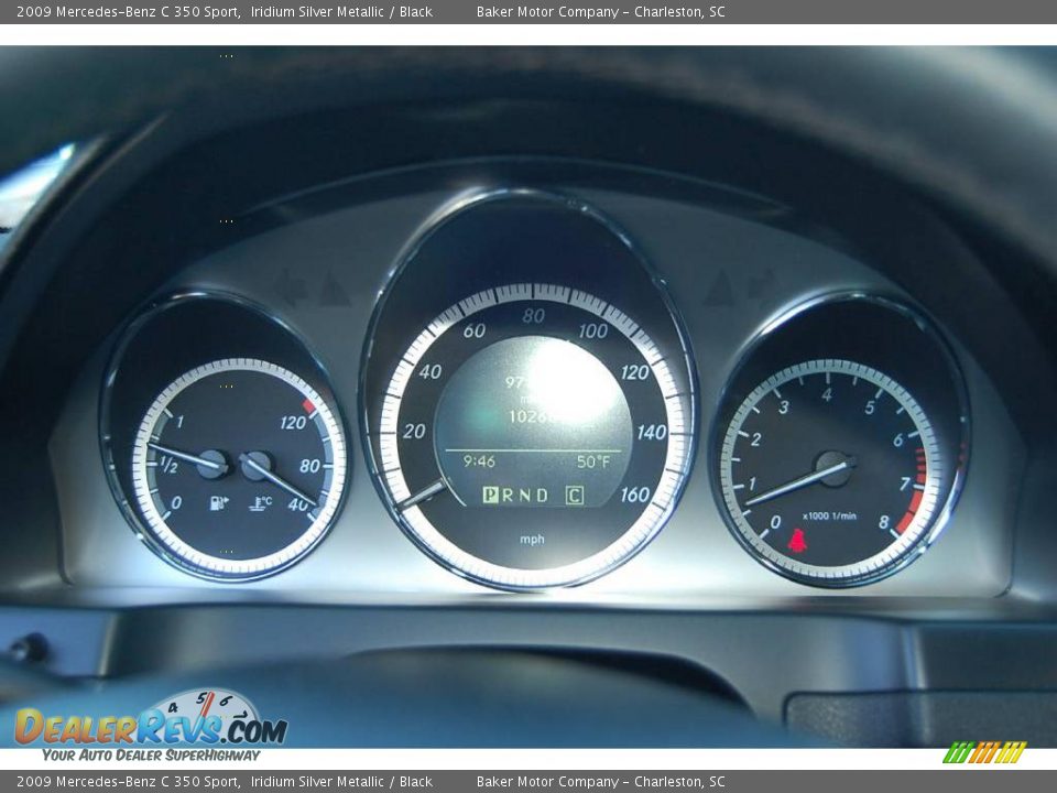 2009 Mercedes-Benz C 350 Sport Iridium Silver Metallic / Black Photo #24