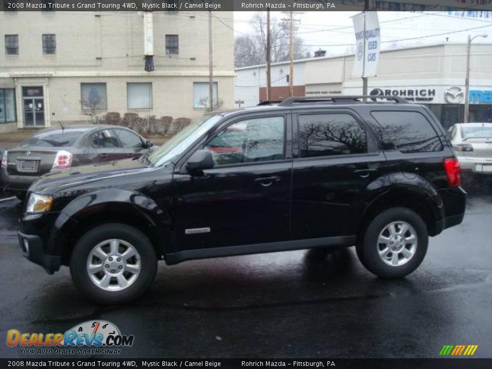 2008 Mazda Tribute s Grand Touring 4WD Mystic Black / Camel Beige Photo #2