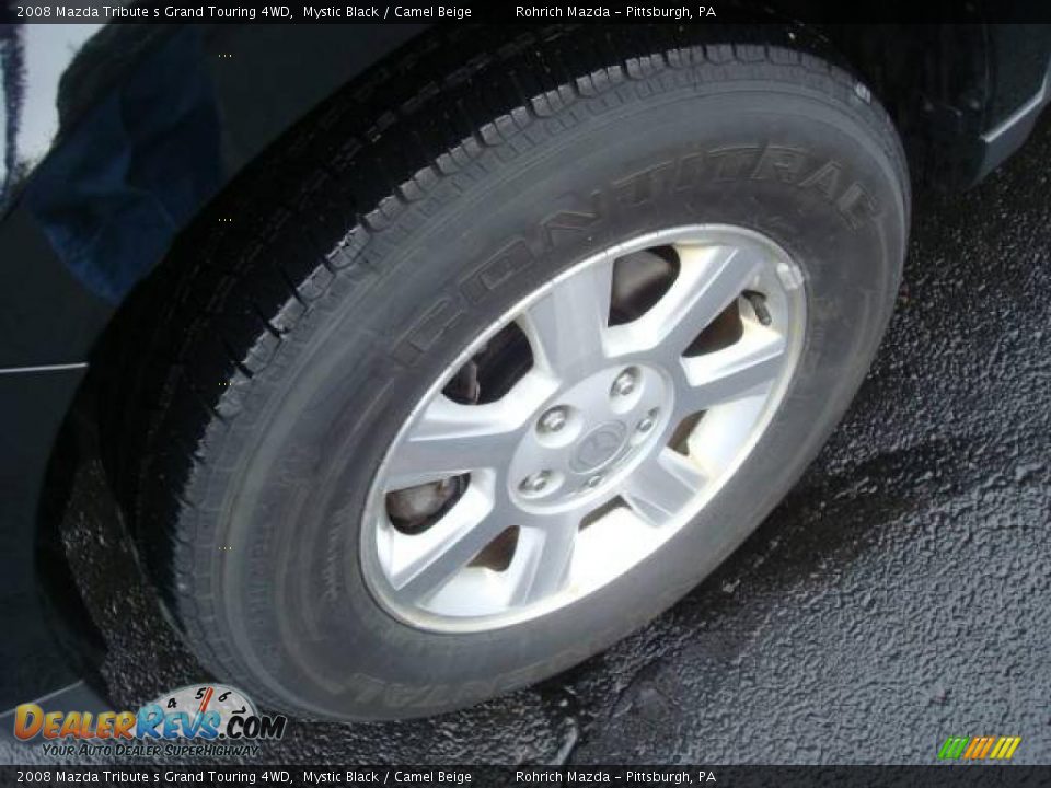 2008 Mazda Tribute s Grand Touring 4WD Mystic Black / Camel Beige Photo #9