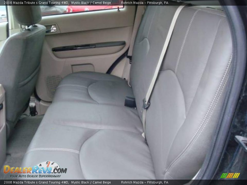 2008 Mazda Tribute s Grand Touring 4WD Mystic Black / Camel Beige Photo #11